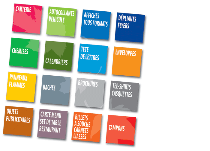 Les produits d'impression d'Altiprint