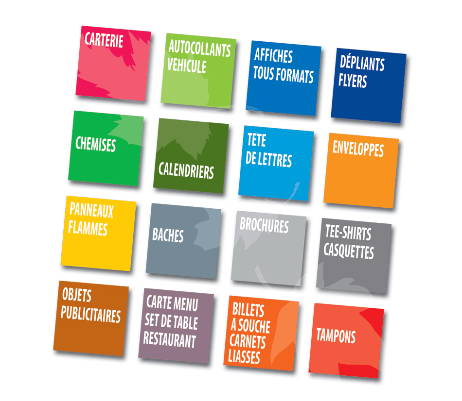 Les produits d'impression d'Altiprint